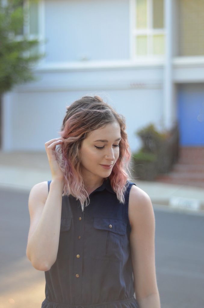 bebop navy blue romper, sugar white sampson sneaker flats