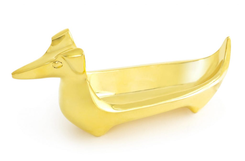 jonathan adler brass dachshund ring bowl