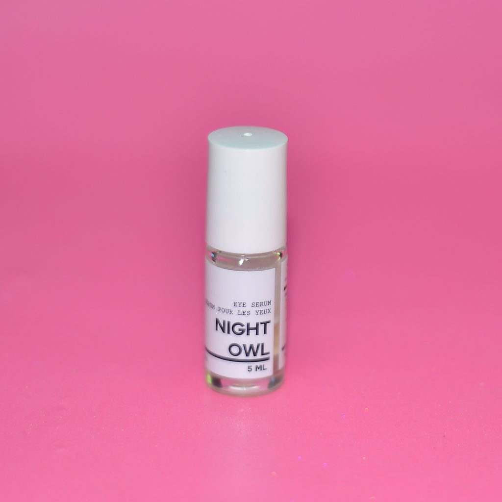 Los Angeles Cruelty-Free Beauty Blogger, Emily Wolf Beauty shares her full nighttime skin care routine with a list of products she uses. here and now botanicals night owl eye serum