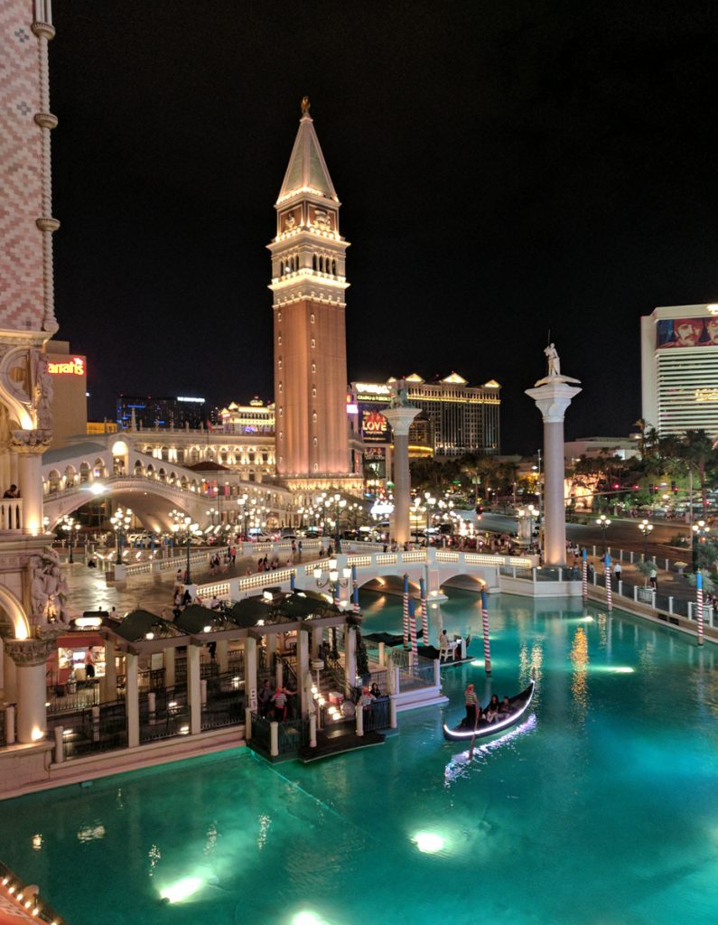 the Venetian Las Vegas at night