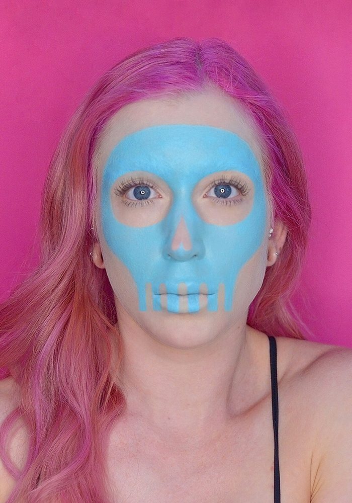 Pastel Skull Halloween Makeup Tutorial